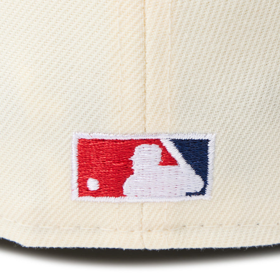 59FIFTY MLB 2-Tone アトランタ・ブレーブス クーパーズタウン ワインコルク ライトネイビーバイザー