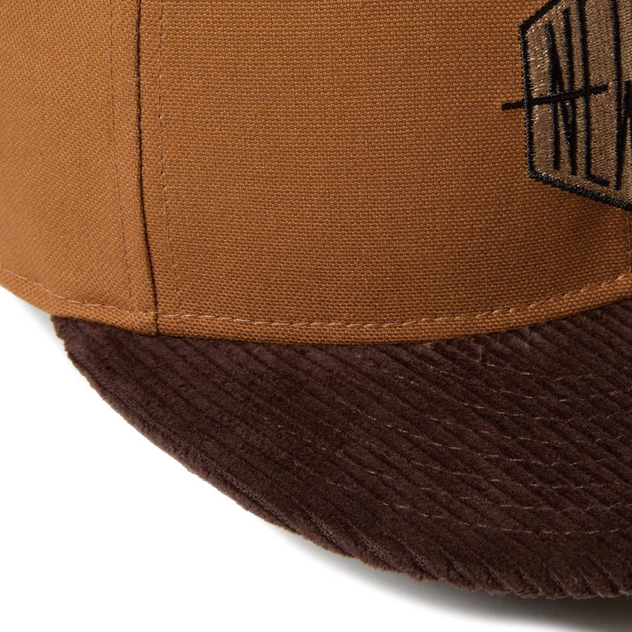 59FIFTY 2-Tone Duck Canvas Hexa Logo カーキ ダークブラウン