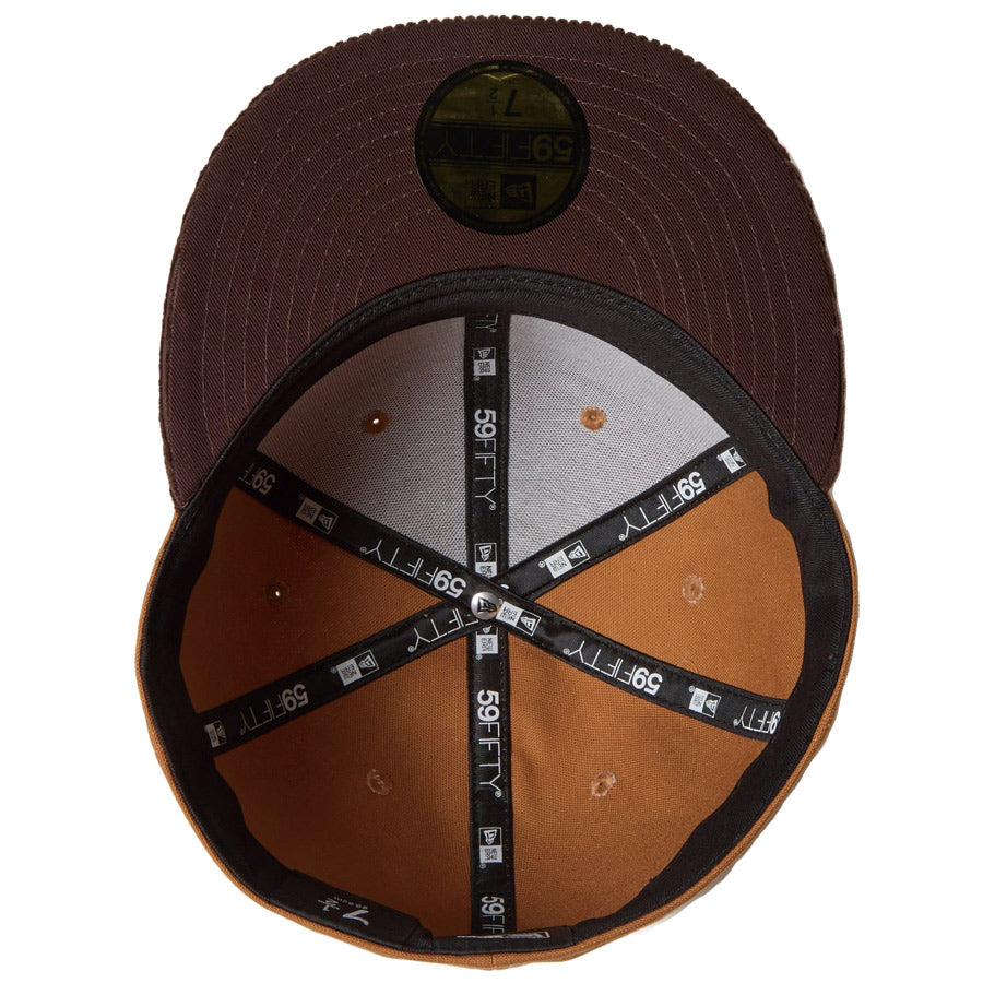 59FIFTY 2-Tone Duck Canvas Hexa Logo カーキ ダークブラウン