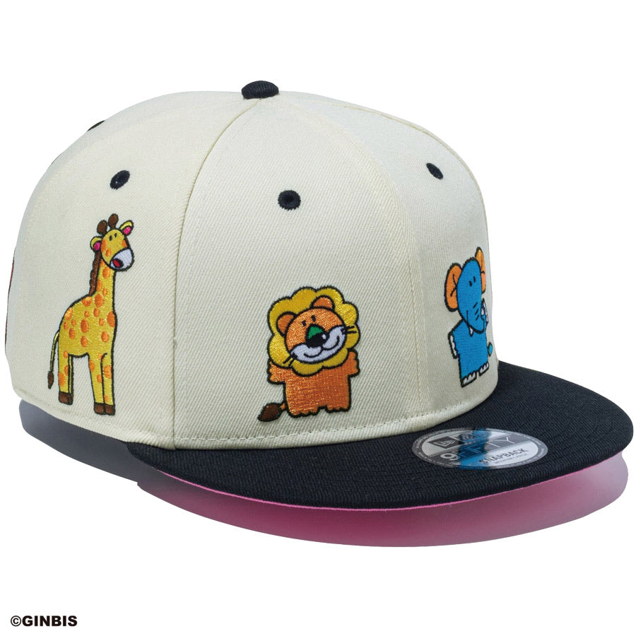 9FIFTY たべっ子どうぶつ オールオーバー クローム ブラックバイザー