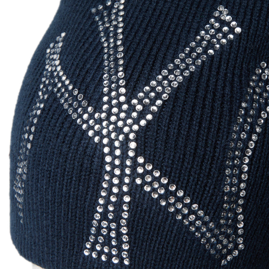 ニューエラ ニット帽 NEW ERA ベーシック ビーニー Rhinestone ライン