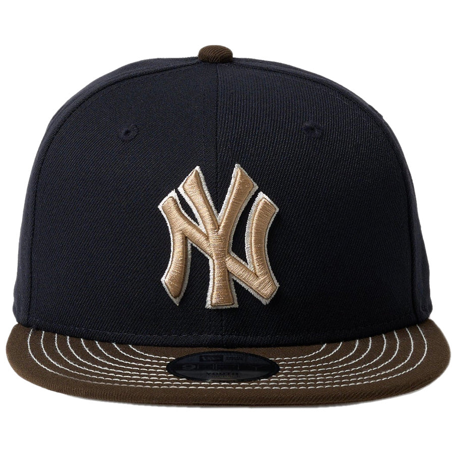 Youth 9FIFTY 2-Tone ニューヨーク・ヤンキース ネイビー ウォルナットバイザー