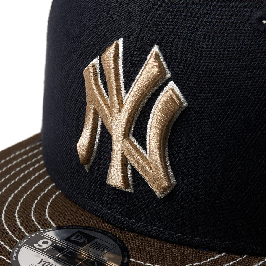 Youth 9FIFTY 2-Tone ニューヨーク・ヤンキース ネイビー ウォルナットバイザー