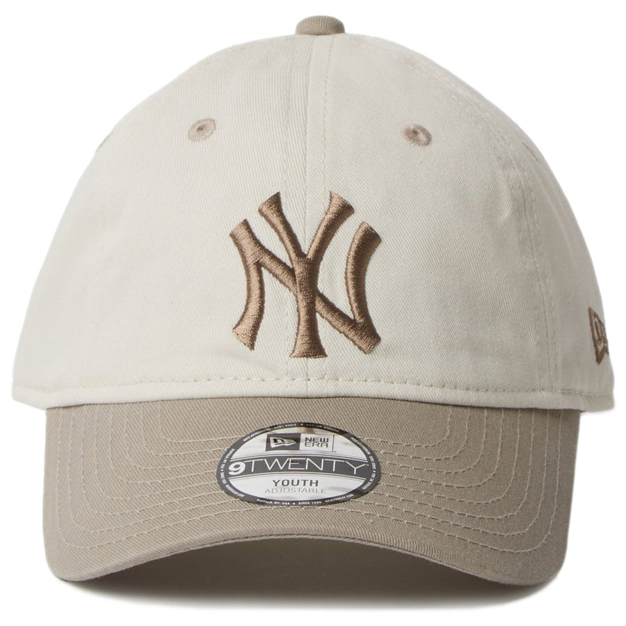 Youth 9TWENTY MLB 2-Tone ニューヨーク・ヤンキース アイボリー ペブルバイザー