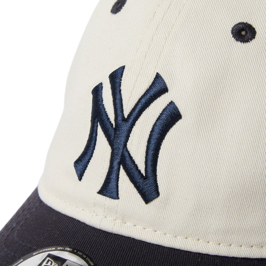 Youth 9TWENTY MLB 2-Tone ニューヨーク・ヤンキース アイボリー ネイビーバイザー