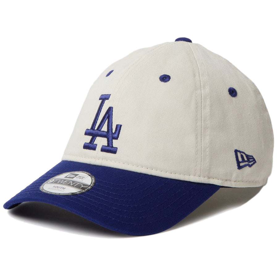 Youth 9TWENTY MLB 2-Tone ロサンゼルス・ドジャース アイボリー ダークロイヤルバイザー