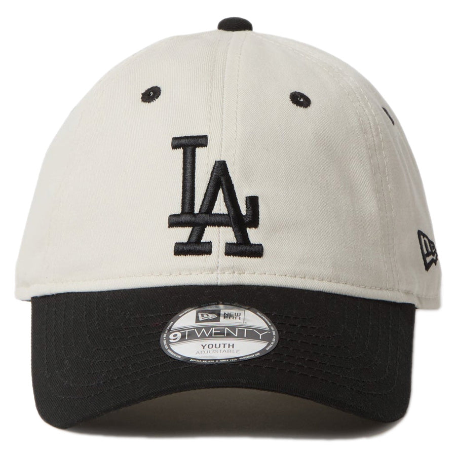 Youth 9TWENTY MLB 2-Tone ロサンゼルス・ドジャース アイボリー ブラックバイザー