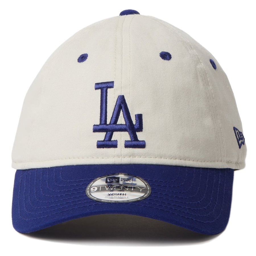 Youth 9TWENTY MLB 2-Tone ロサンゼルス・ドジャース アイボリー ダークロイヤルバイザー