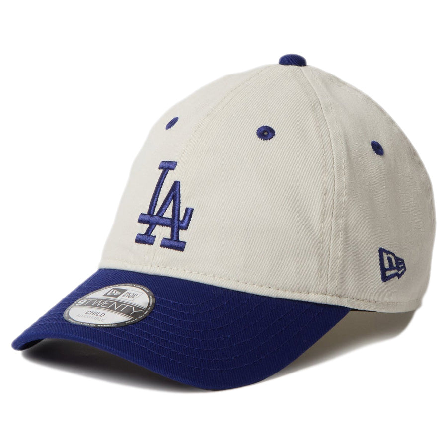 Child 9TWENTY MLB 2-Tone ロサンゼルス・ドジャース アイボリー ダークロイヤルバイザー
