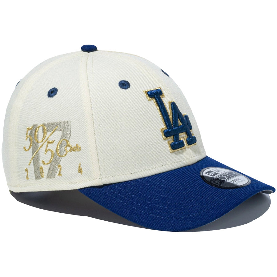 Youth 9FORTY Los Angeles Dodgers 50-50 Club Pack ロサンゼルス・ドジャース クロームホワイト
