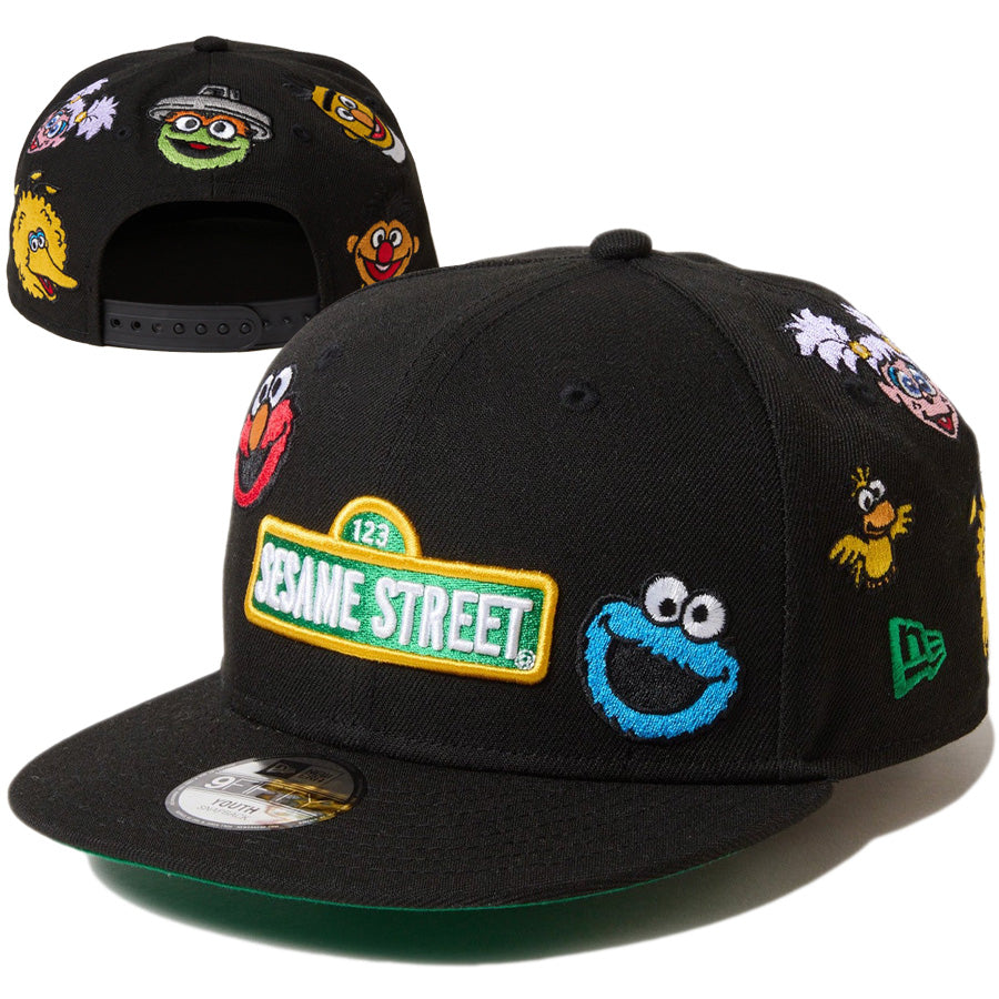 Youth 9FIFTY SESAME STREET セサミストリート オールオーバー ブラック