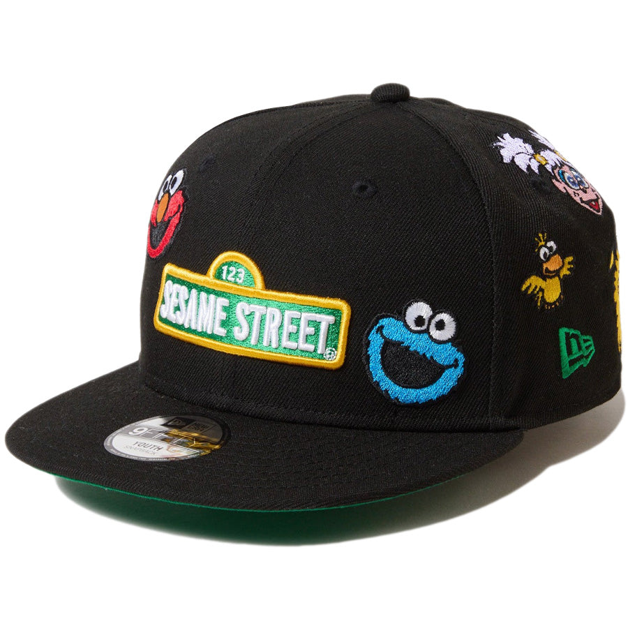 Youth 9FIFTY SESAME STREET セサミストリート オールオーバー ブラック