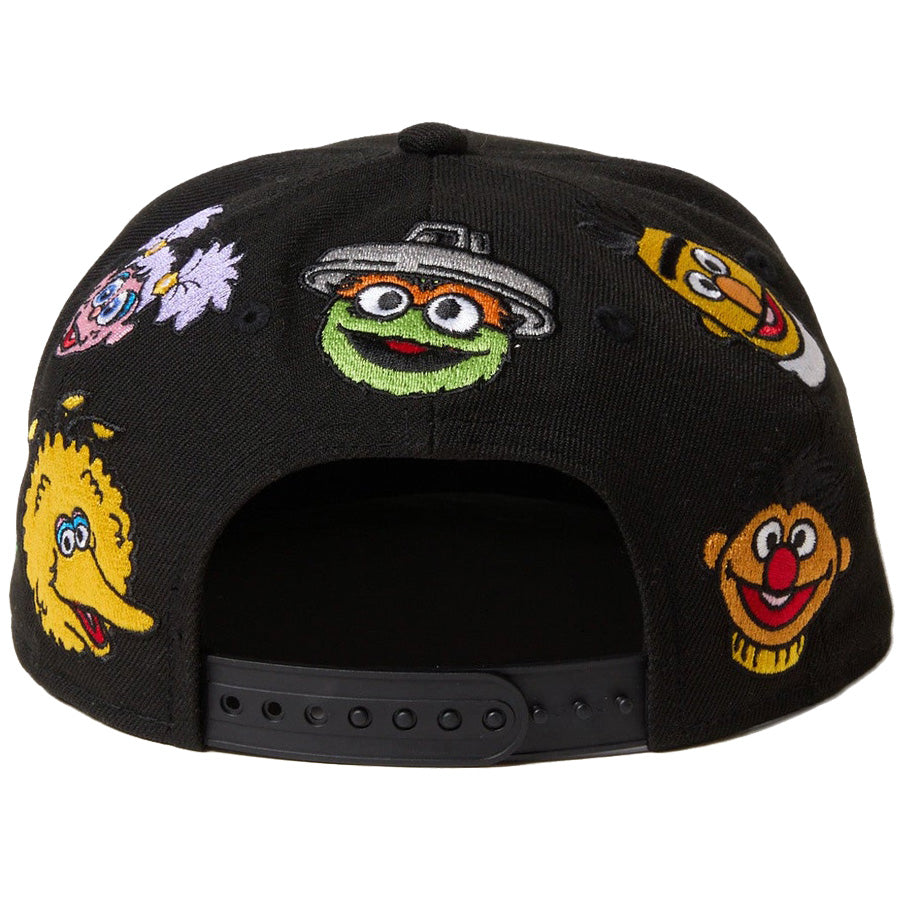 Youth 9FIFTY SESAME STREET セサミストリート オールオーバー ブラック