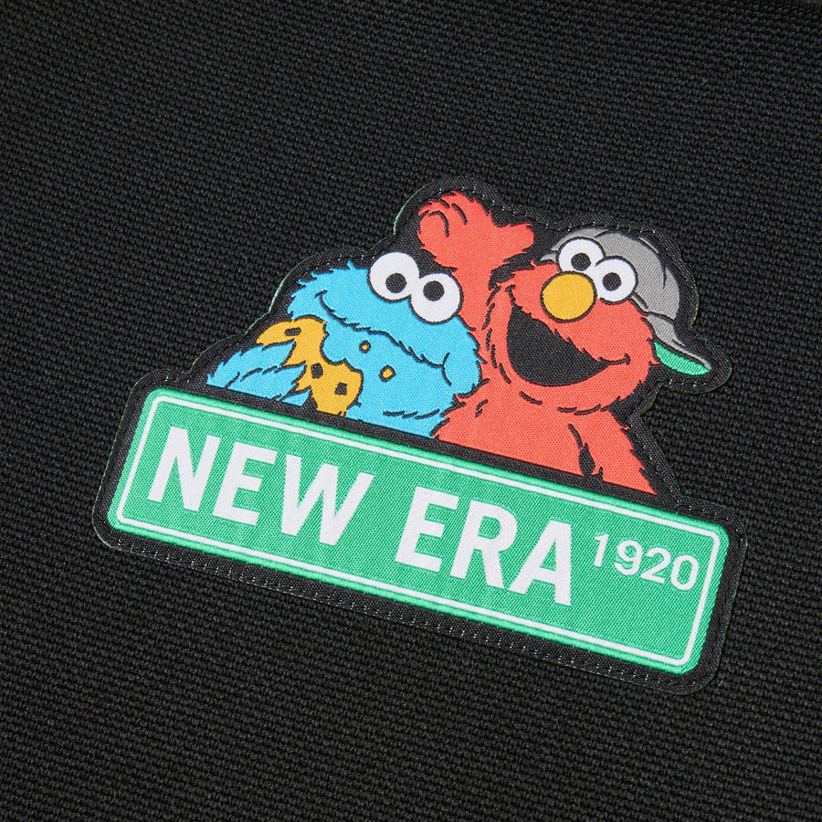 ニットトートバッグ SESAME STREET セサミストリート NEW ERA ブラック