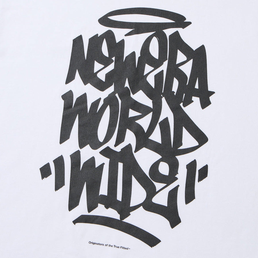 長袖 オーバーサイズド コットン Tシャツ Tagging ホワイト