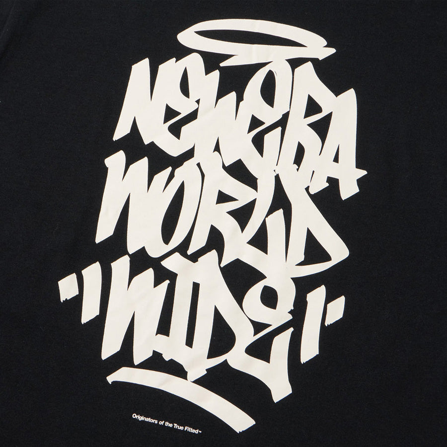長袖 オーバーサイズド コットン Tシャツ Tagging ブラック