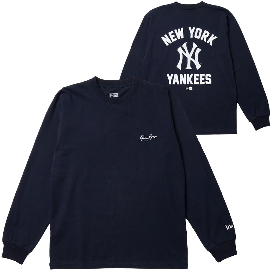 長袖 コットン Tシャツ ニューヨーク・ヤンキース ネイビー レギュラーフィット