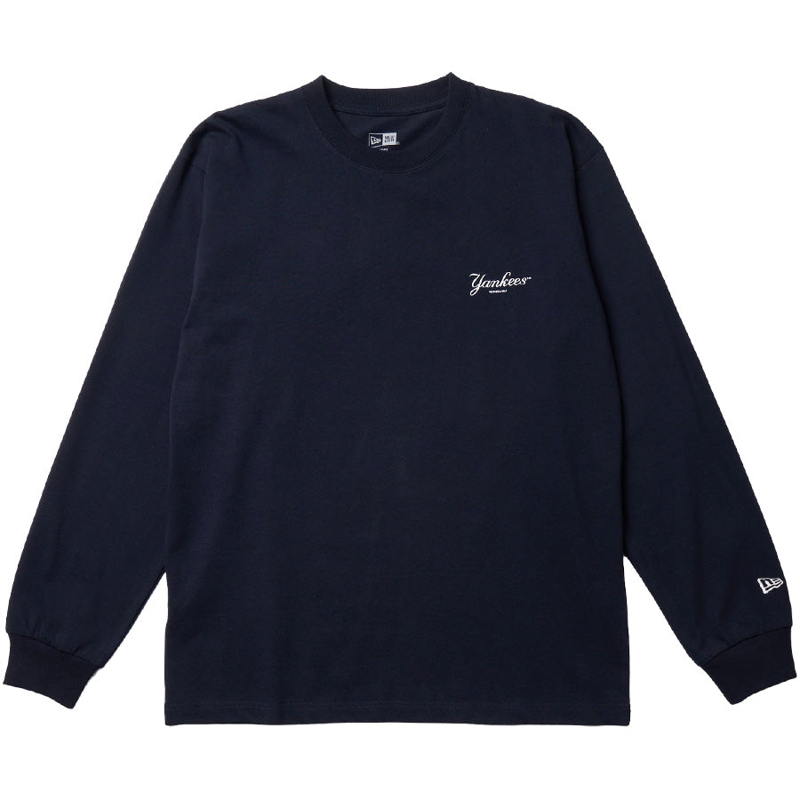 長袖 コットン Tシャツ ニューヨーク・ヤンキース ネイビー レギュラーフィット