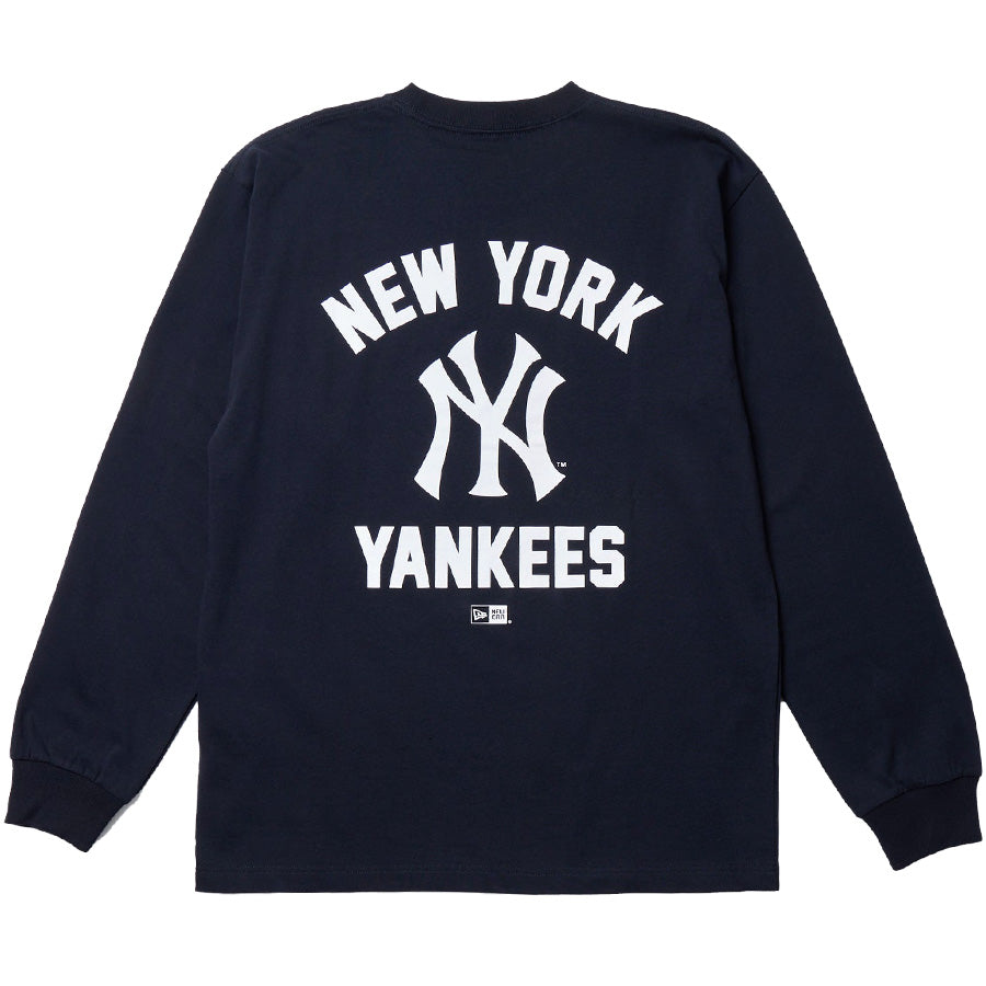長袖 コットン Tシャツ ニューヨーク・ヤンキース ネイビー レギュラーフィット