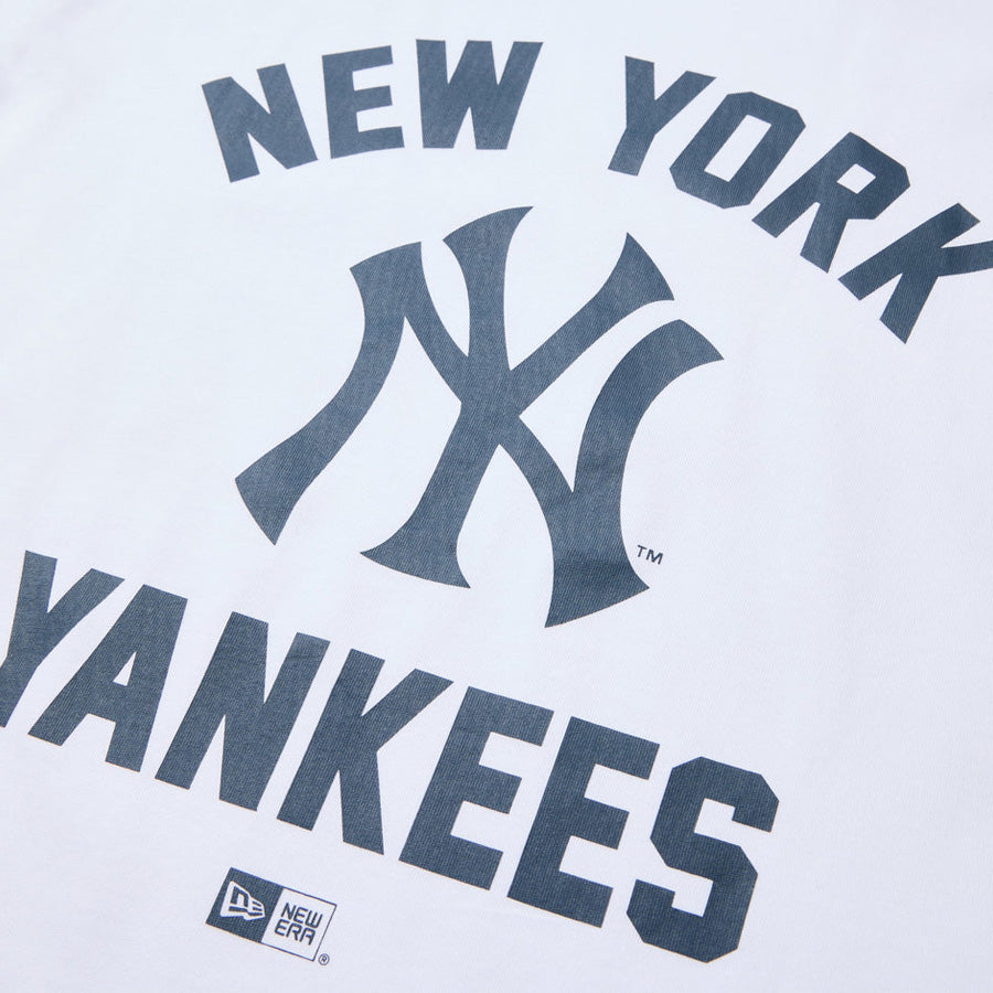 長袖 コットン Tシャツ ニューヨーク・ヤンキース ホワイト レギュラーフィット