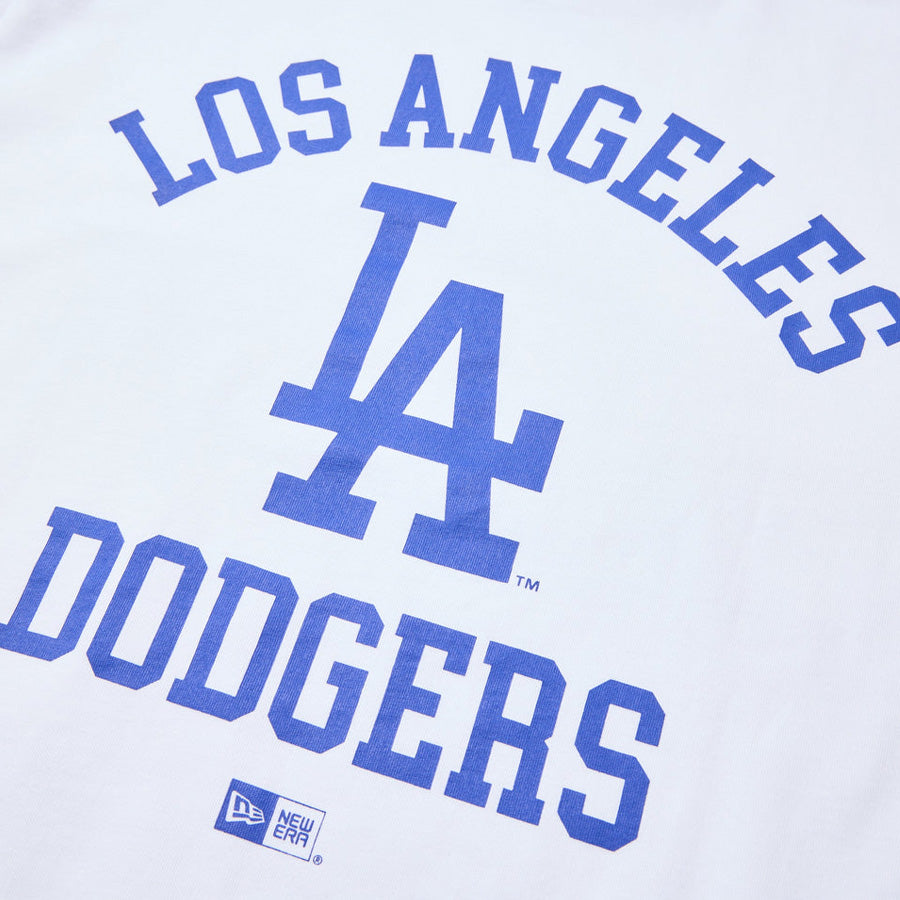 長袖 コットン Tシャツ ロサンゼルス・ドジャース ホワイト レギュラーフィット