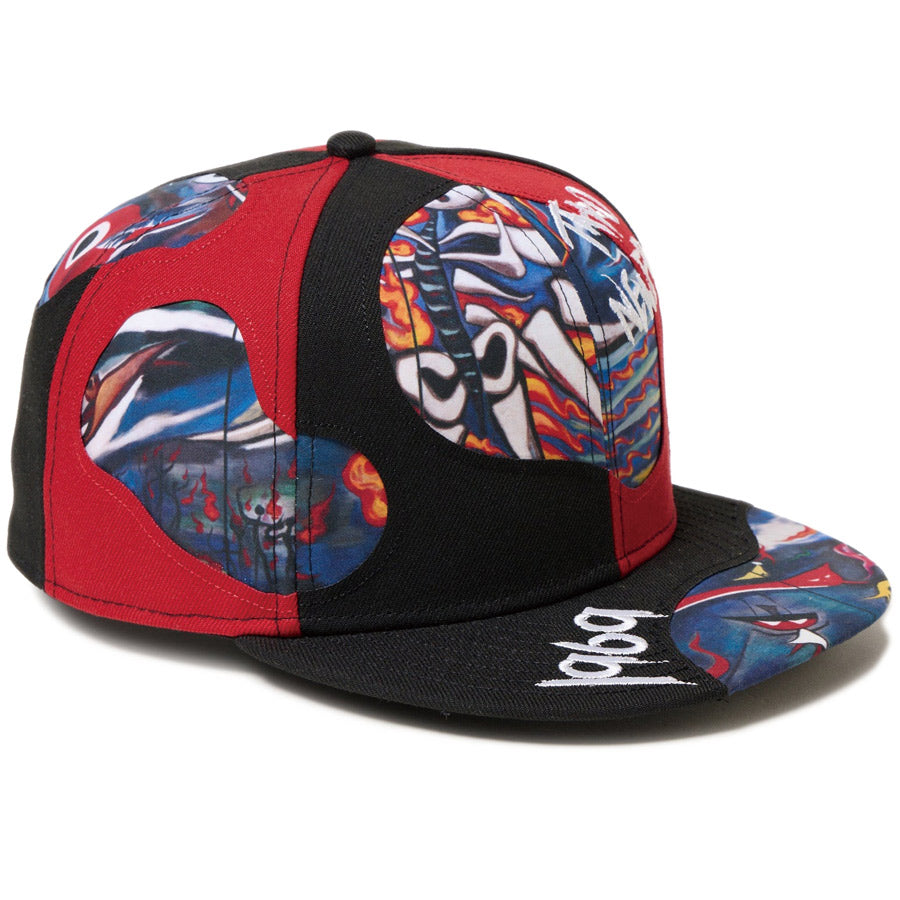 59FIFTY TARO OKAMOTO 岡本太郎 明日の神話 ブラック/スカーレット