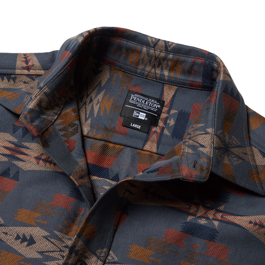 ニューエラ アパレル NEW ERA 長袖 オーバーサイズド シャツ Pendleton
