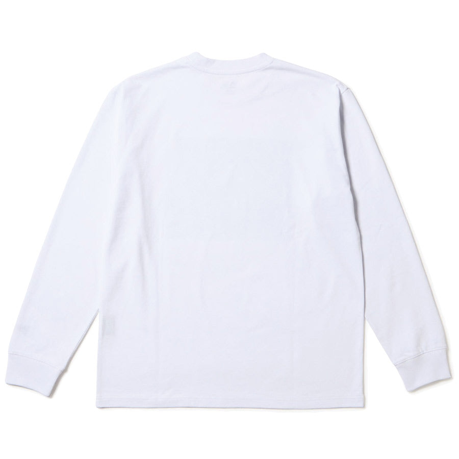 長袖 レギュラーフィット コットン Tシャツ TARO OKAMOTO 岡本太郎 フォト ホワイト