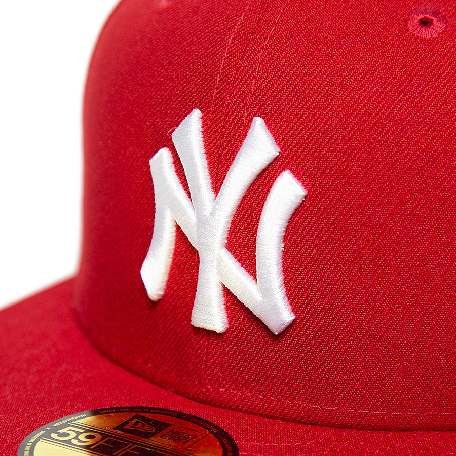 KINGS 別注 59FIFTY ニューヨーク・ヤンキース スカーレット グレーアンダーバイザー
