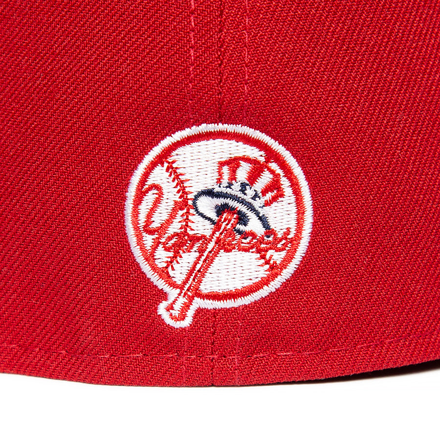 KINGS 別注 59FIFTY ニューヨーク・ヤンキース スカーレット グレーアンダーバイザー