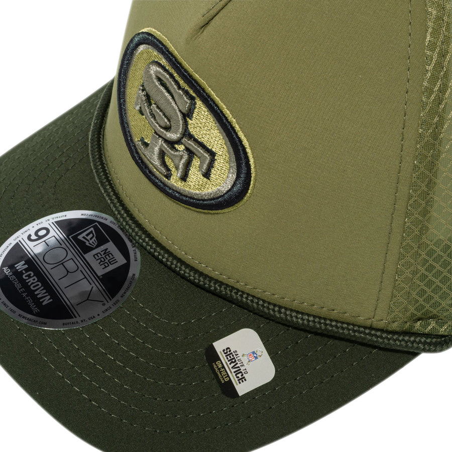 9FORTY M-Crown A-Frame 2025 NFL Salute to Service サンフランシスコ・フォーティーナイナーズ