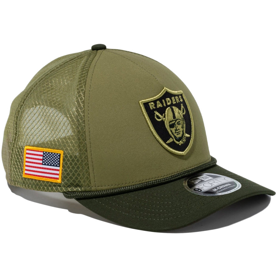 9FORTY M-Crown A-Frame 2025 NFL Salute to Service ラスベガス・レイダース