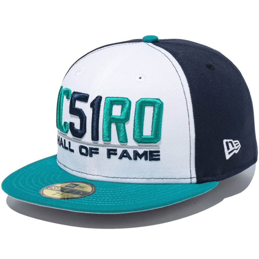 59FIFTY Hall of Fame 2025 Ichiro Suzuki シアトル・マリナーズ IC51RO ホワイト/ネイビー グリーンバイザー