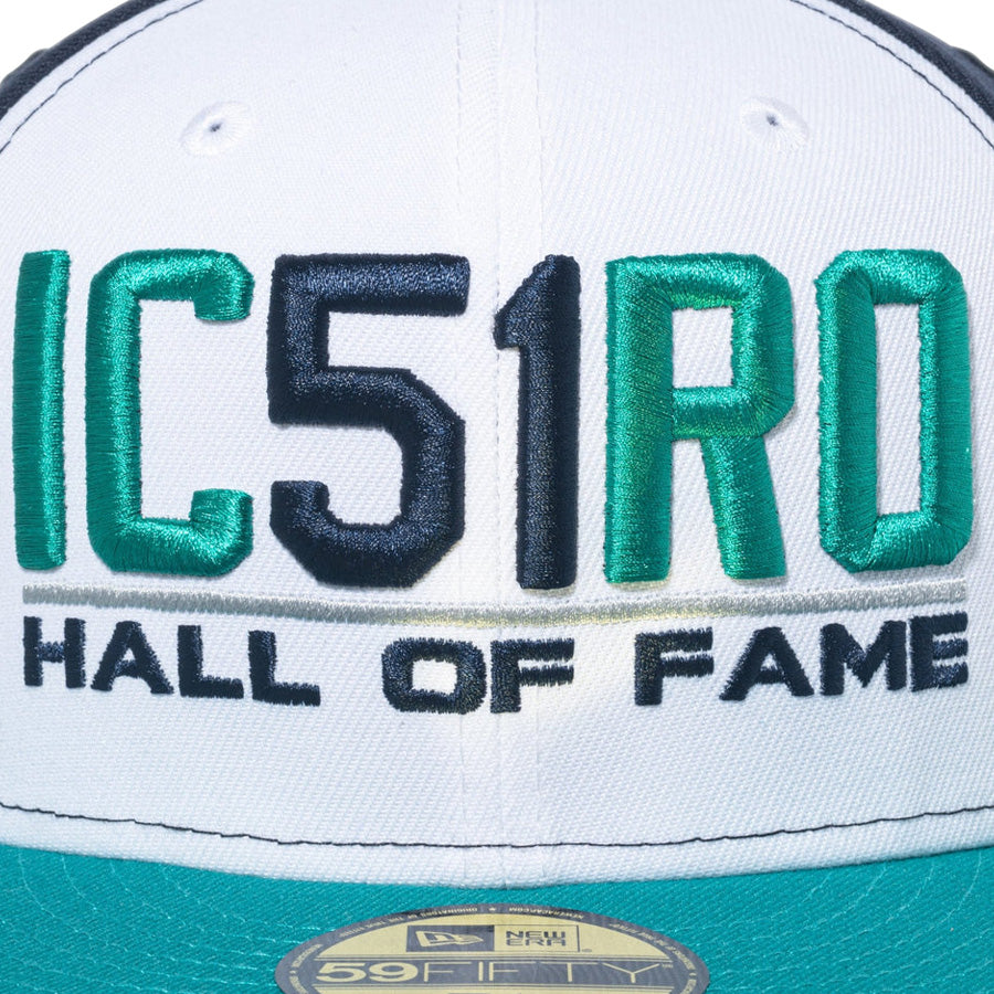59FIFTY Hall of Fame 2025 Ichiro Suzuki シアトル・マリナーズ IC51RO ホワイト/ネイビー グリーンバイザー