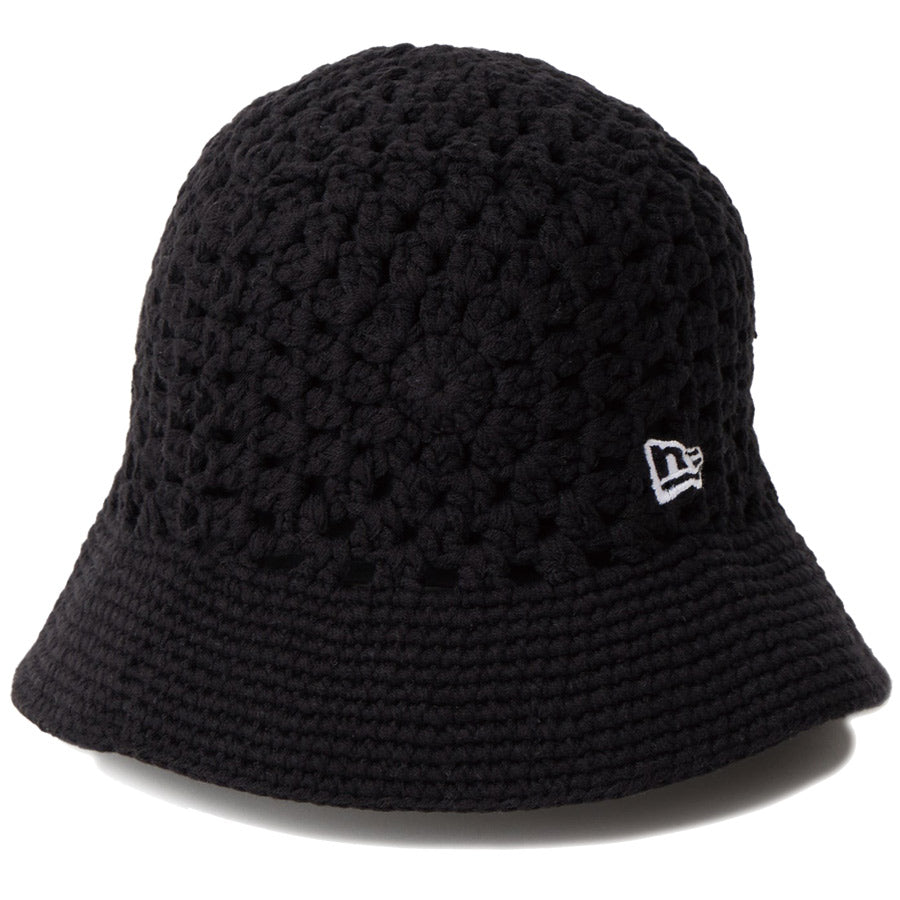 Y.A.R.N. クロシェ バケットハット ブラック ニューエラ バケットハット バケハ NEW ERA クロシェ ニットバケット