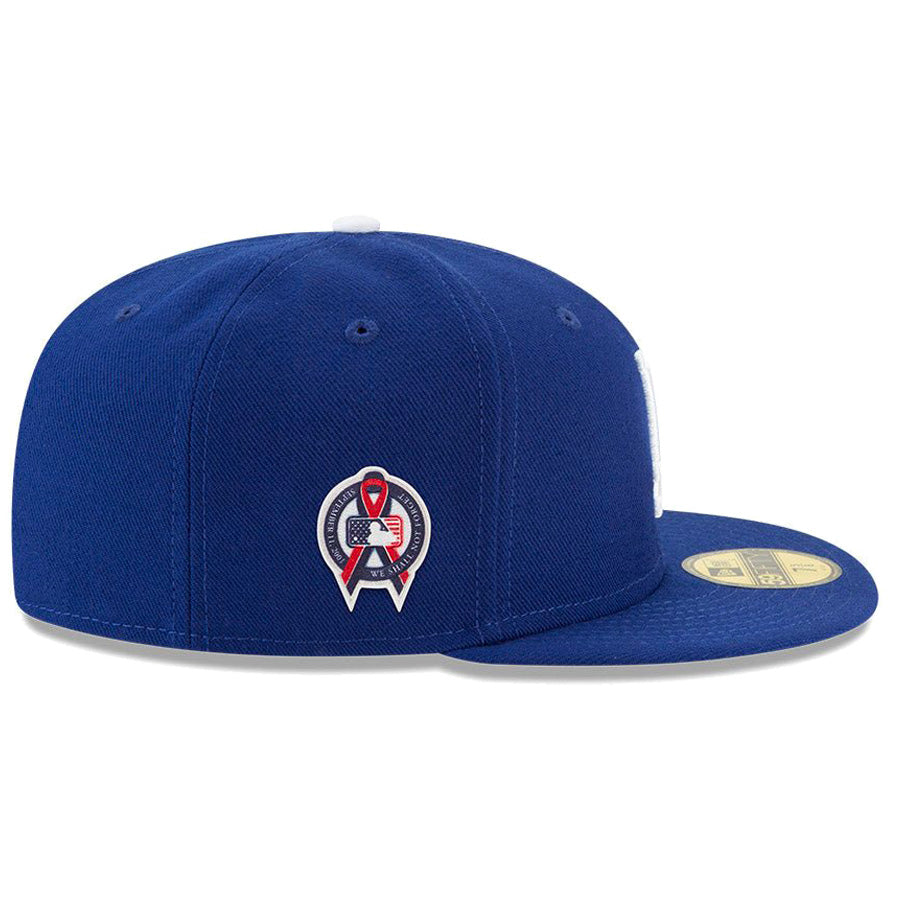 59FIFTY MLBオンフィールド 9.11 Remembrance Side Patch ロサンゼルス・ドジャース ダークロイヤル