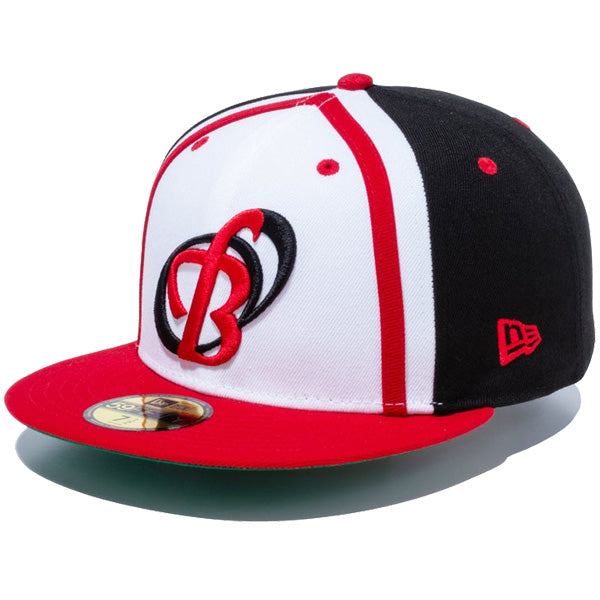 59FIFTY NPBクラシック 阪急ブレーブス ホワイト/ブラック スカーレットバイザー