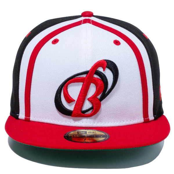 59FIFTY NPBクラシック 阪急ブレーブス ホワイト/ブラック スカーレットバイザー