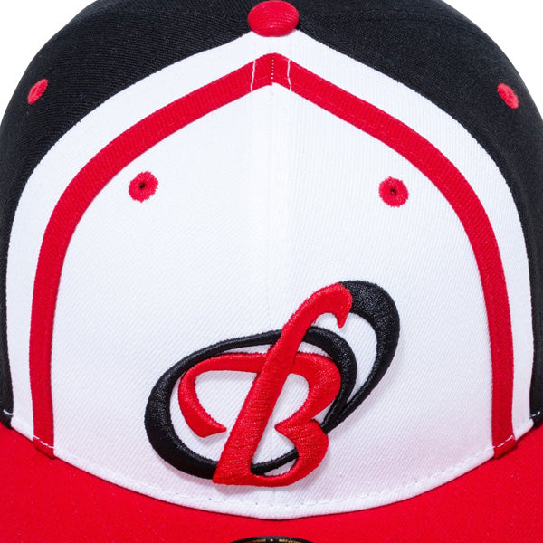 59FIFTY NPBクラシック 阪急ブレーブス ホワイト/ブラック スカーレットバイザー