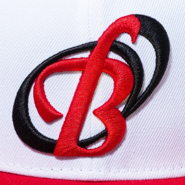 59FIFTY NPBクラシック 阪急ブレーブス ホワイト/ブラック スカーレットバイザー