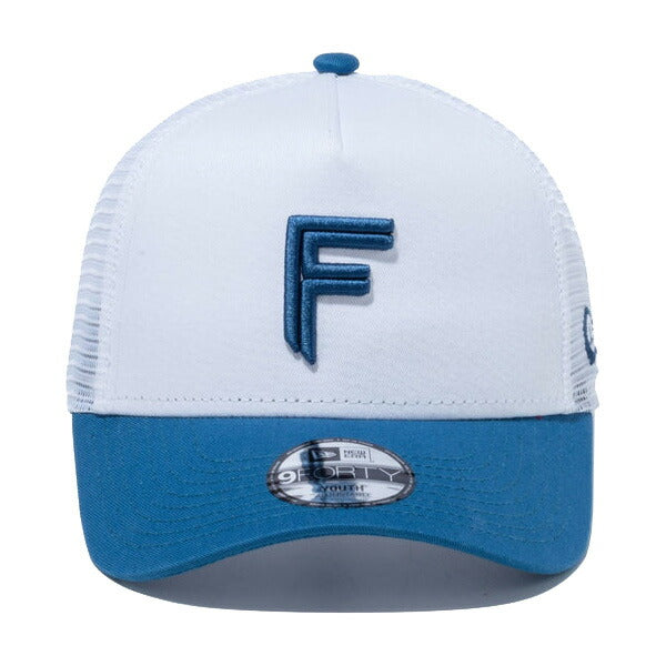 Youth 9FORTY A-Frame トラッカー 北海道日本ハムファイターズ ホワイト × ブルー ブルーバイザー