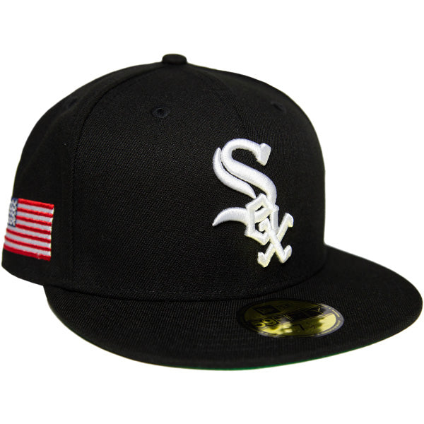 KINGS 別注 59FIFTY シカゴ・ホワイトソックス USA Flag ブラック ケリーアンダーバイザー