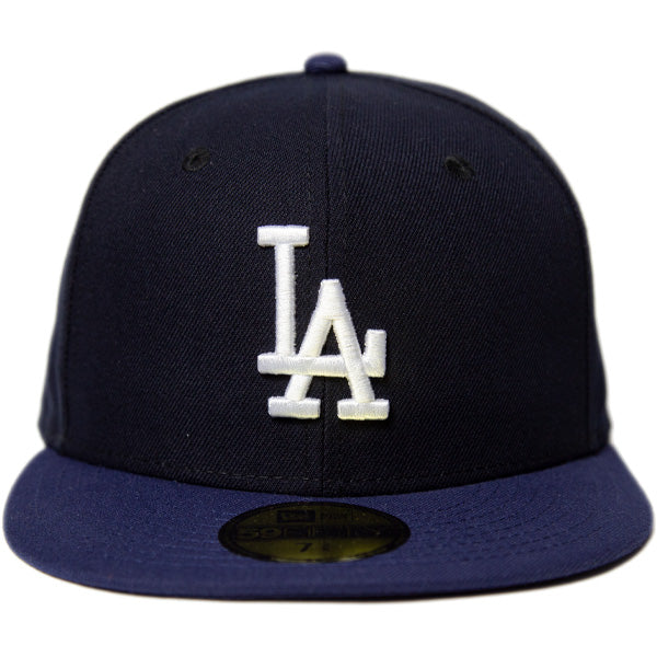 KINGS 別注 59FIFTY ロサンゼルス・ドジャース ネイビー ライトネイビーバイザー