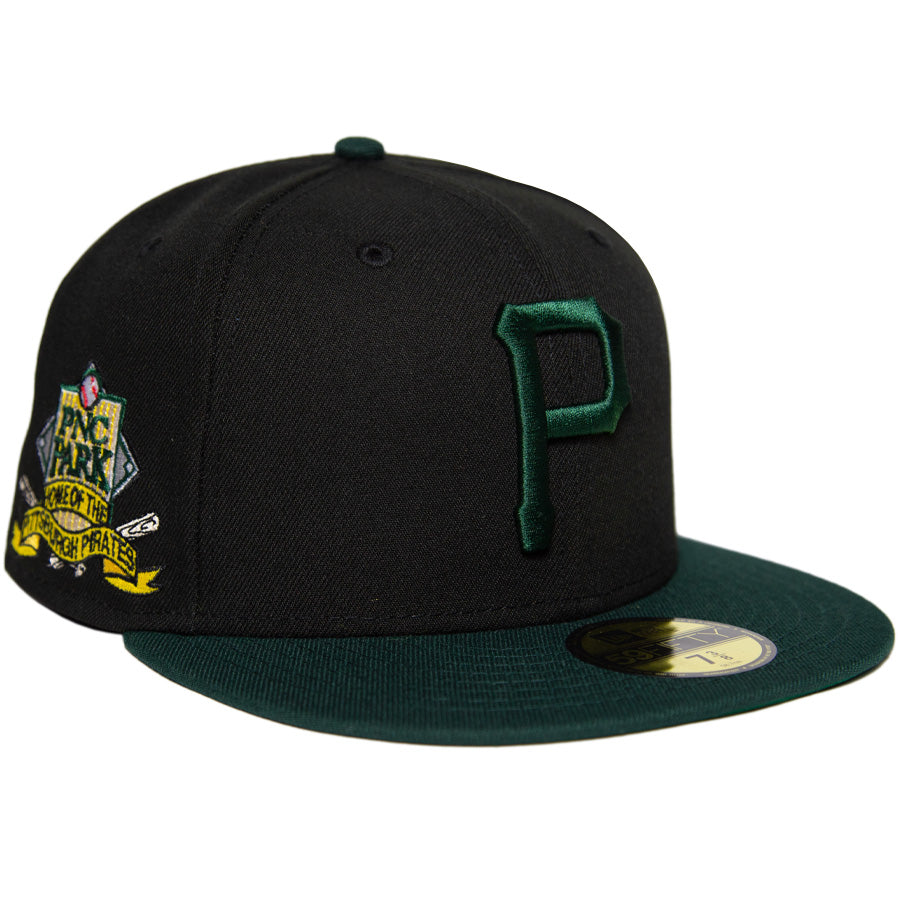 KINGS 別注 59FIFTY ピッツバーグ・パイレーツ ブラック ダークグリーン ケリーアンダーバイザー