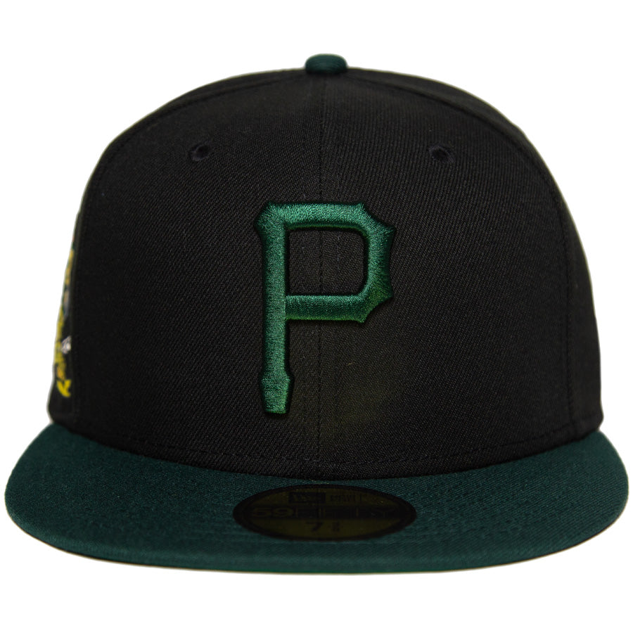 KINGS 別注 59FIFTY ピッツバーグ・パイレーツ ブラック ダークグリーン ケリーアンダーバイザー