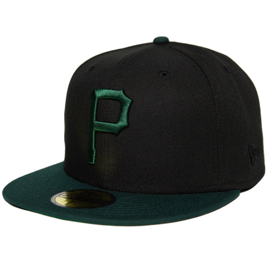 KINGS 別注 59FIFTY ピッツバーグ・パイレーツ ブラック ダークグリーン ケリーアンダーバイザー