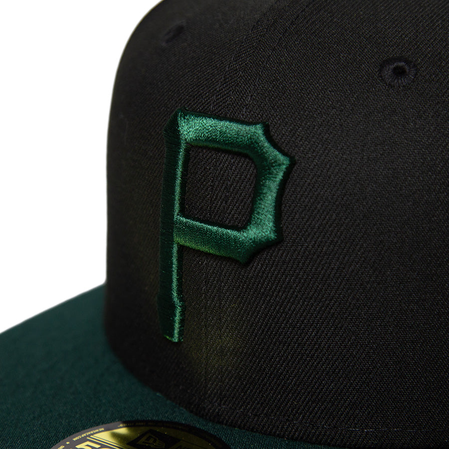 KINGS 別注 59FIFTY ピッツバーグ・パイレーツ ブラック ダークグリーン ケリーアンダーバイザー