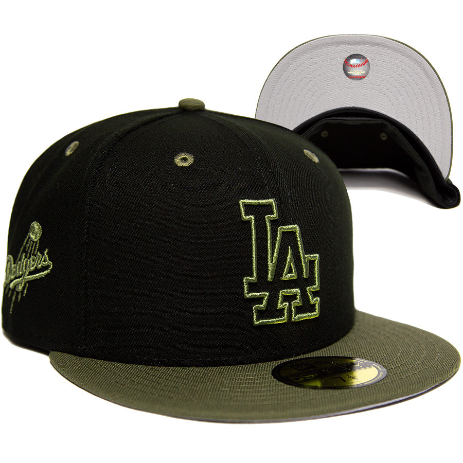 KINGS 別注 59FIFTY ロサンゼルス・ドジャース ブラック オリーブ