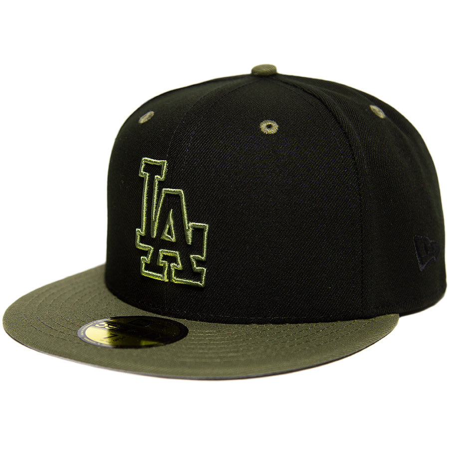 KINGS 別注 59FIFTY ロサンゼルス・ドジャース ブラック オリーブ