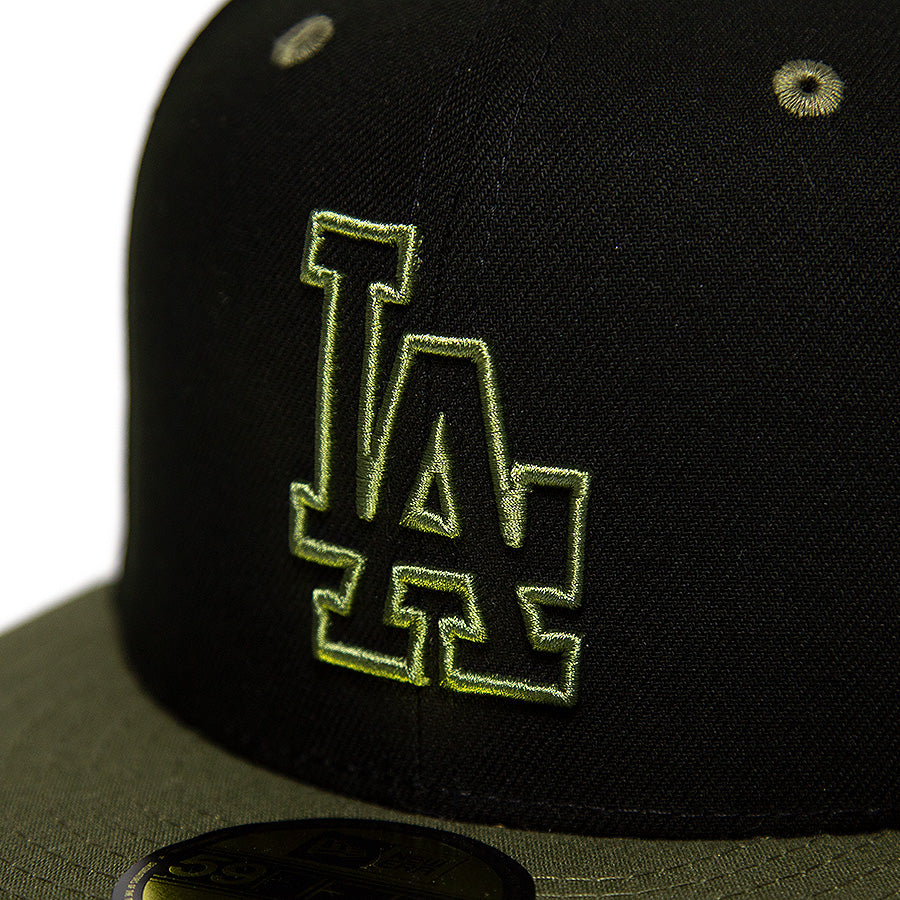 KINGS 別注 59FIFTY ロサンゼルス・ドジャース ブラック オリーブ